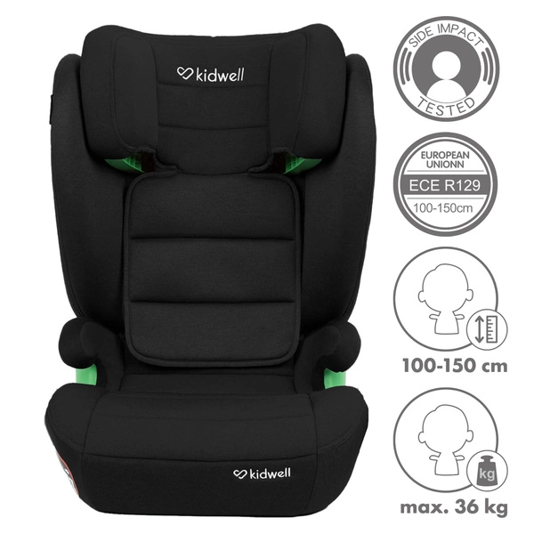 KIDWELL WESTON Fotelik samochodowy i-Size 100-150 15-36 kg isofix