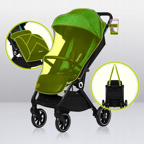 Lionelo Cloe Wózek spacerowy + AKCESORIA do 22kg