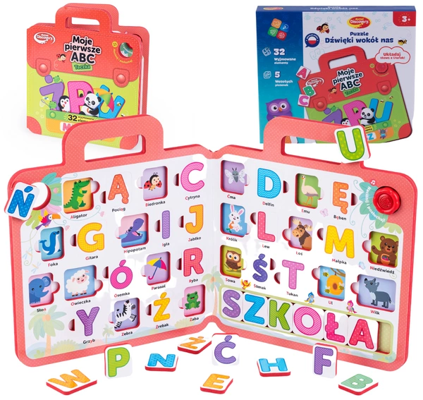 DUMEL dźwięki wokół nas moje pierwsze ABC PUZZLE 3D 82450
