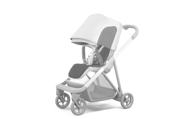 Thule Spring/Sleek/Urban Glide/Glide - miękka wkładka do wózka - Grey Melange