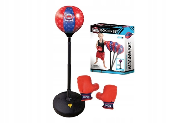 Zestaw bokserski dla dzieci rękawice worek stojak