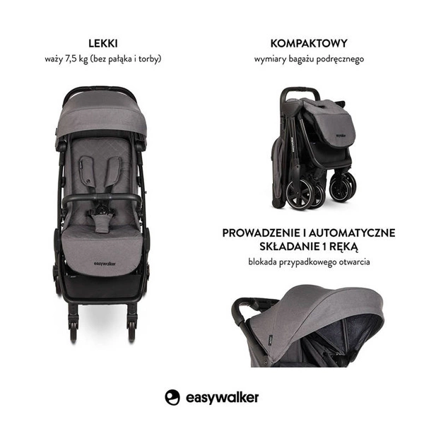 EASYWALKER Wózek Spacerowy JACKEY spacerówka lekki + kierownica