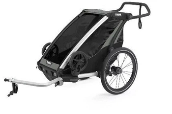 Przyczepka rowerowa dla dziecka - THULE Chariot Lite 1 - Agave-Black
