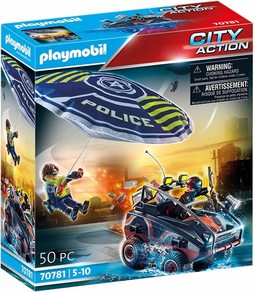 Playmobil City Action Policyjny Spadochron Pościg za amfibią 70781