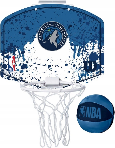 WILSON NBA Minnesota Timberwolves Mini Hoop Mini Tablica do koszykówki