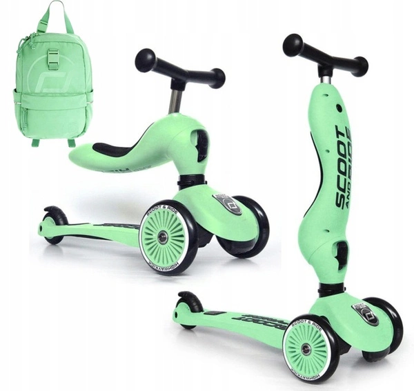 SCOOT AND RIDE HIGHWAYKICK 1 jeździk 2W1 hulajnoga + plecak