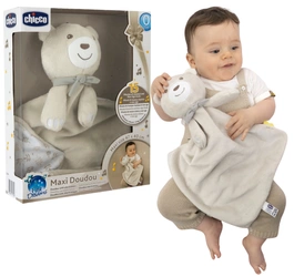 CHICCO My First Dreams Maxi Doudou Maskotka miękki pluszowy miś beżowy
