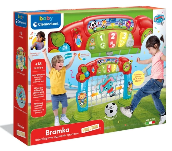 Clementoni Interaktywna bramka sportowa piłka