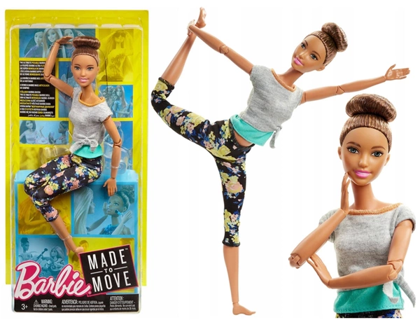 BARBIE Lalka Made To Move gimnastyczka fitness 3+