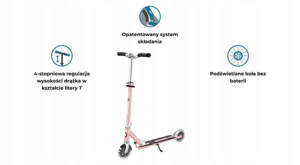 Globber FLOW ELEMENT LIGHTS Hulajnoga składana świecące koła LED