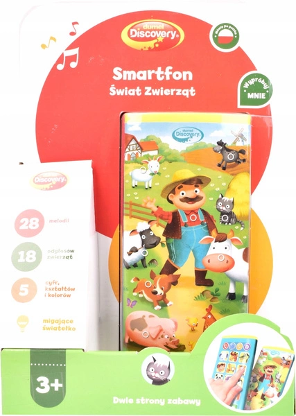 DUMEL telefon smartfon edukacyjny świat zwierząt