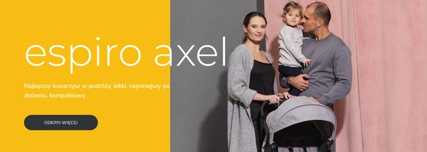 ESPIRO AXEL miejski wózek spacerówka lekki zwrotny