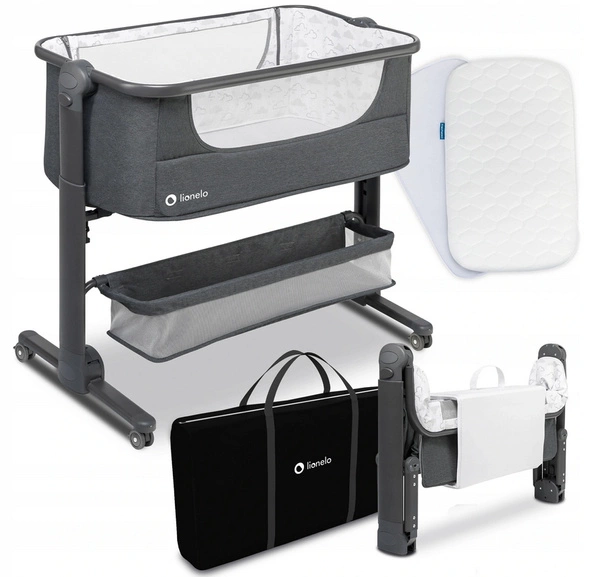 Łóżeczko dostawne Lionelo Timon 3w1 MATERAC