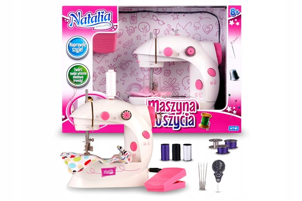 NATALIA prawdziwa Maszyna do szycia dla dzieci 8+