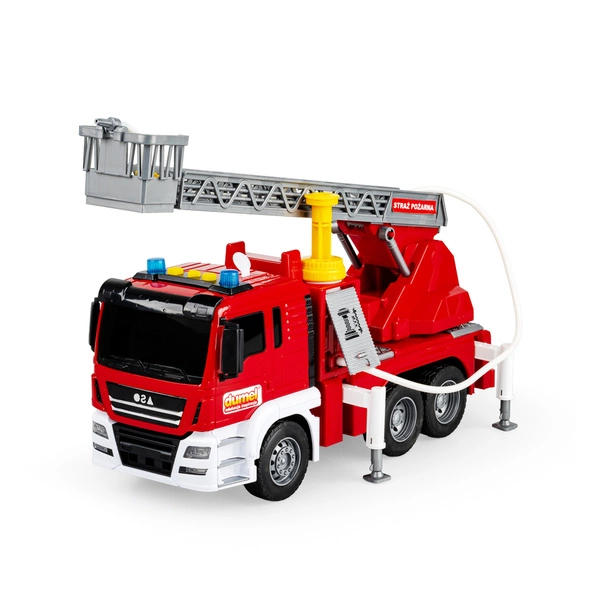 DUMEL WÓZ STRAŻACKI pojazd na wodę z drabiną odgłosy armatka wodna 30904