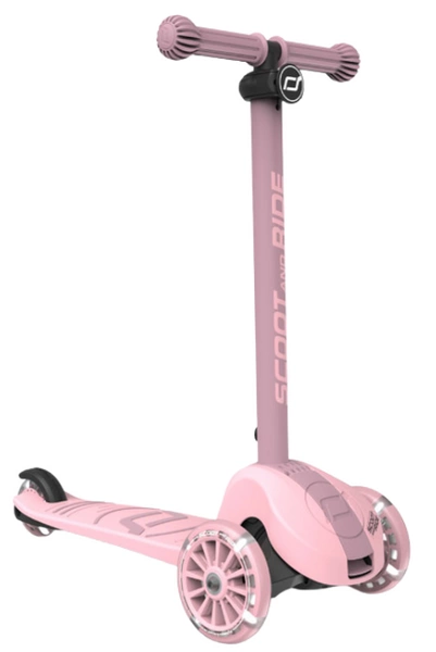 SCOOT AND RIDE HIGHWAYKICK 3S kołowa LED hulajnoga z systemem sterowania Rose