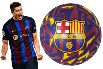 FC BARCELONA FCB BARCA PIŁKA NOŻNA 5 Tech Square LEWANDOWSKI
