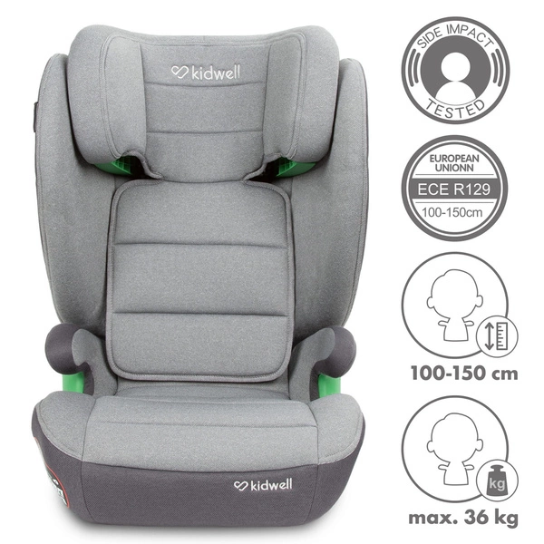 KIDWELL WESTON Fotelik samochodowy i-Size 100-150 15-36 kg isofix