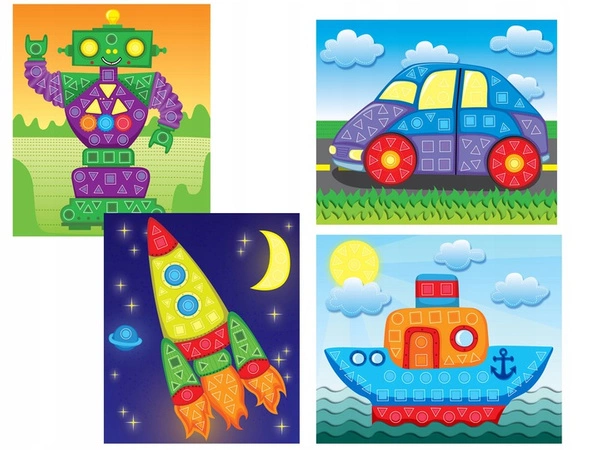 ASKATO Piankowa kreatywna Wyklejanka MOZAIKA 3+