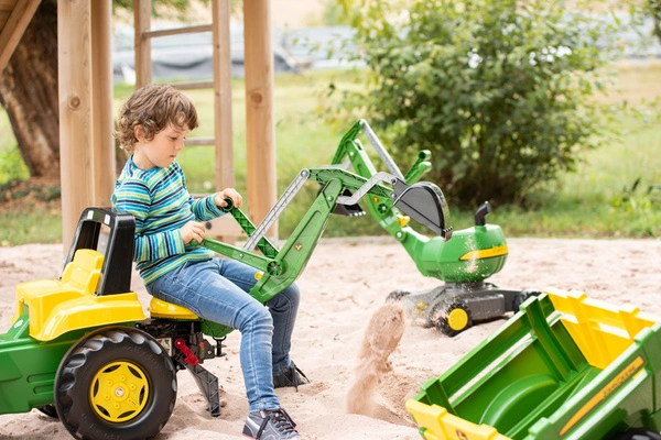 ROLLY TOYS Duży traktor na pedały John Deere ŁADOWACZ + ŁYŻKA