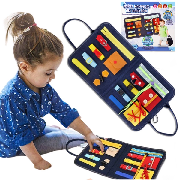 TABLICA MANIPULACYJNA EDUKACYJNA SENSORYCZNA MONTESSORI