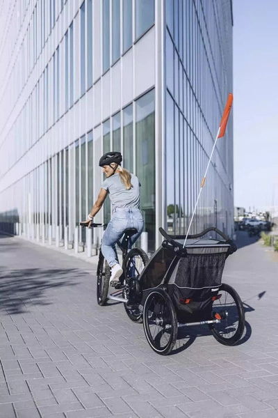 Przyczepka rowerowa dla dziecka - THULE Chariot Lite 1 - Agave-Black