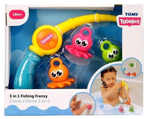 TOMY TOOMIES Wędka na Ośmiorniczki zabawka do wanny kąpieli 18m+