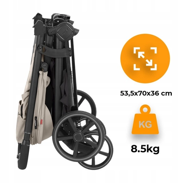 Carrello Bravo M Lite lekki wózek spacerowy o świetnej amortyzacji