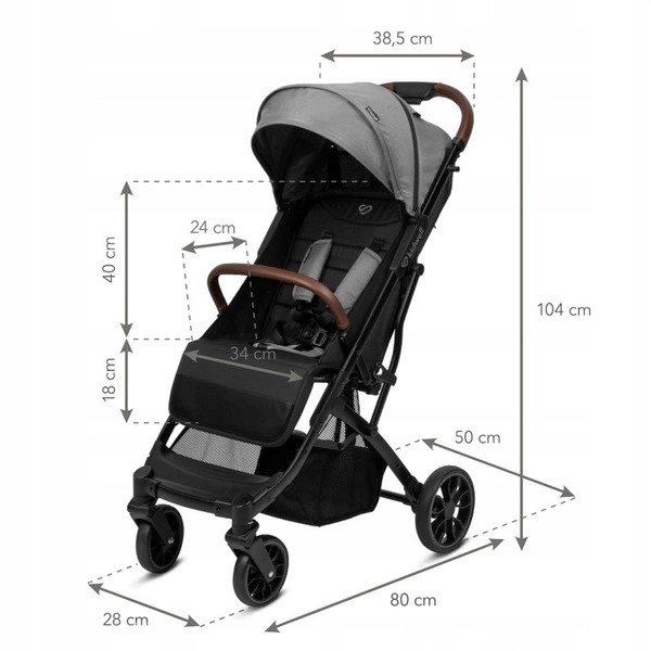 KIDWELL COLMER wózek spacerowy spacerówka kompaktowy DO 22 KG