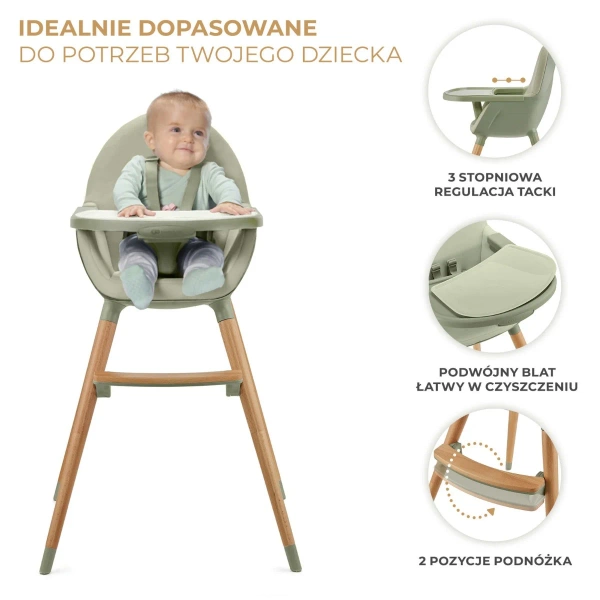 Kinderkraft Krzesełko do karmienia 2w1 FINI 2