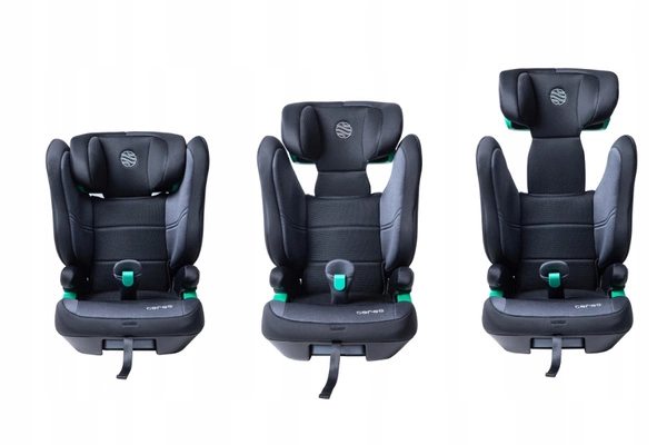 Fotelik samochodowy SORINO CERES Isofix I-SIZE 15-36kg 100-150 cm Black Grey