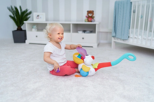 DUMEL Piłeczkowy Pelikan pchacz mówi śpiewa PL