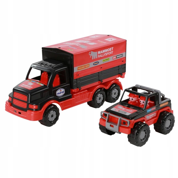 WADER MAMMOET CIĘŻARÓWKA z plandeką + JEEP QUAD