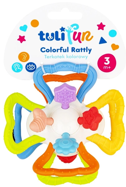 Tulifun Terkotek Kolorowy Dumel Gryzak Dla Dzieci Elementy Dźwięki