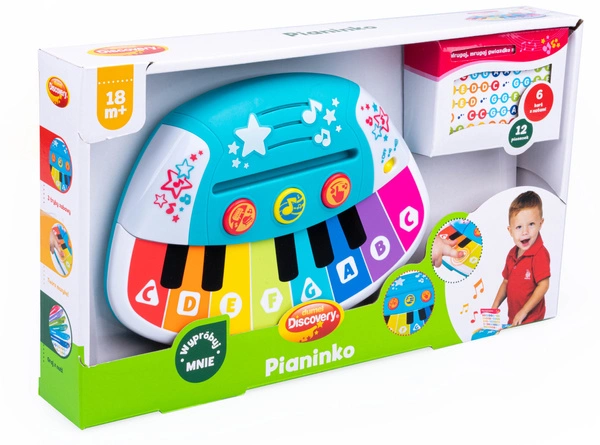 Dumel Pianinko interaktywne dotykowe + karty 2+