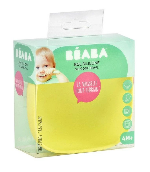 Beaba - silikonowa miseczka z przyssawką yellow