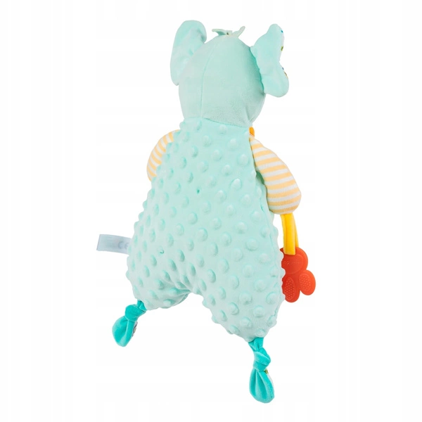 BALIBAZOO przytulanka słonik niebieski poduszka + gryzak 0M+