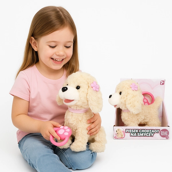 Artyk Natalia interaktywny piesek chodzący na smyczy szczeka macha ogonem