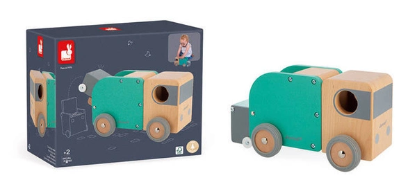 Janod - Śmieciarka drewniana Bolid 2+