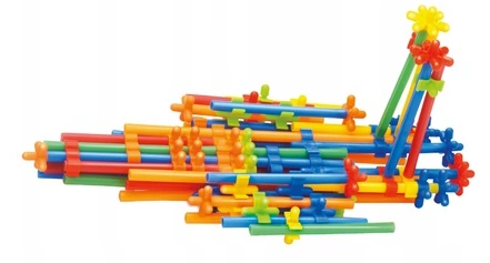 ASKATO Klocki Słomki konstrukcyjne 1000 elementów BOX