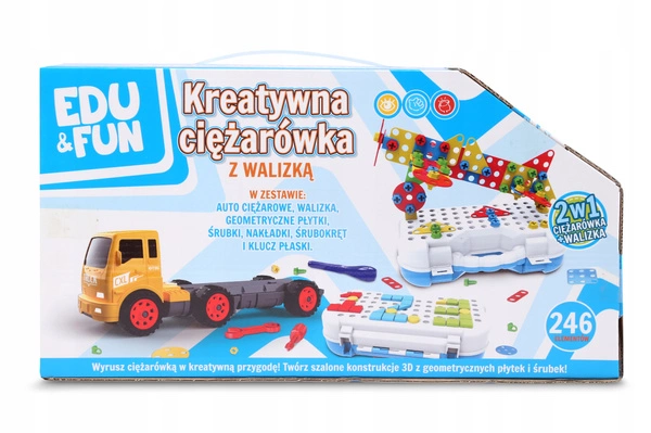 ARTYK AUTO kreatywna ciężarówka do wkręcania 2W1
