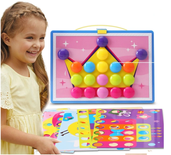 E-EDU układanka GUZICZKI księżniczki trening rączki