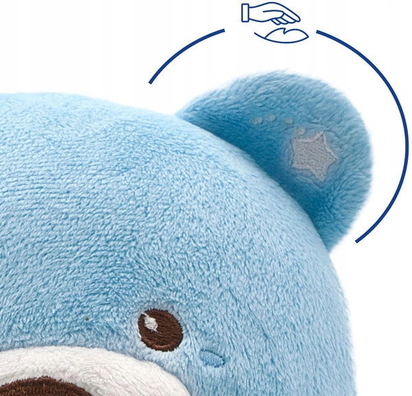 CHICCO MIŚ Pluszowy 3w1 projektor lampka kołysanki