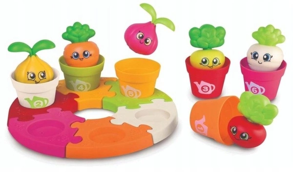 Edukacyjne Doniczki Sensoryczne Puzzle Układanka