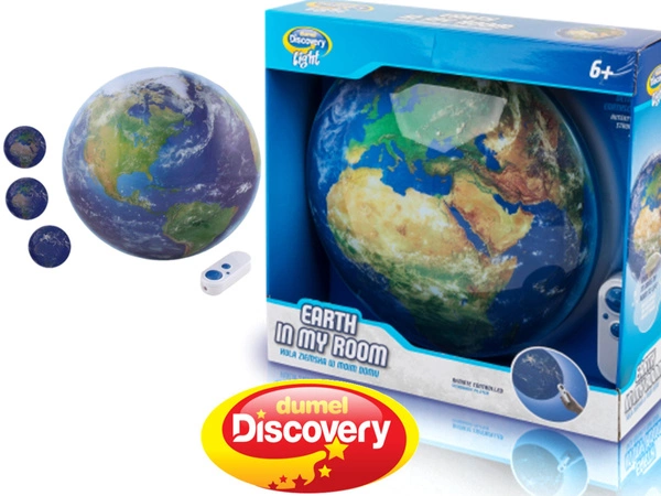 DUMEL Kula Ziemska Lampka Na Pilota Świeci 2181 5+