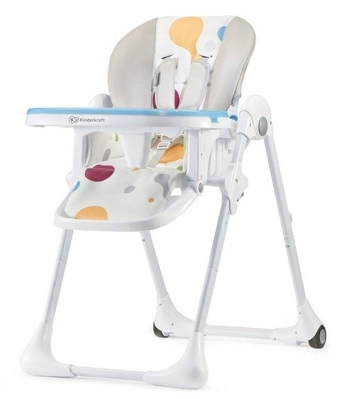 Kinderkraft YUMMY składane krzesełko do karmienia + tacka