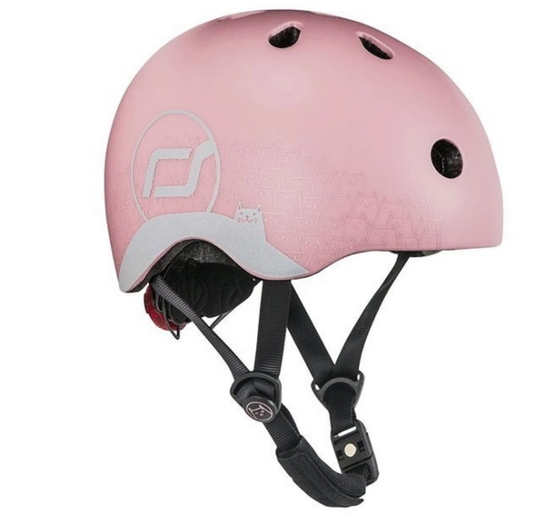 SCOOT AND RIDE KASK XXS-S dla dzieci regulacja LED odblaskowy