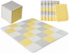 Kinderkraft LUNO Duża Mata Piankowa Puzzle Yellow