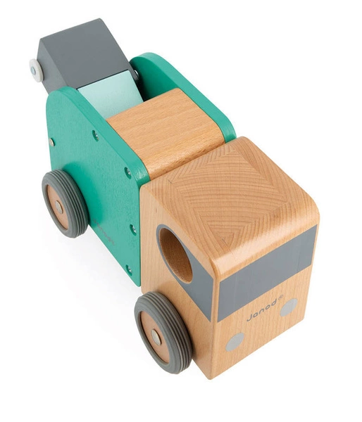 Janod - Śmieciarka drewniana Bolid 2+