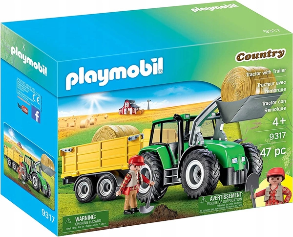 Playmobil 9317 Wielki traktor z przyczepą